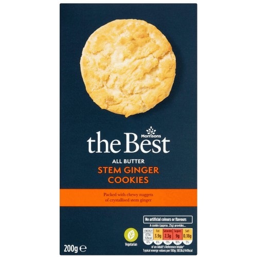 Morrisons The Best All Butter Stem Ginger Cookies (200g)