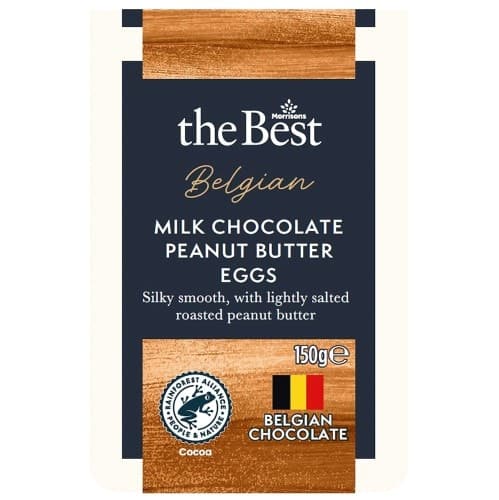 Morrisons The Best Belgian Milk Chocolate Peanut Butter Eggs