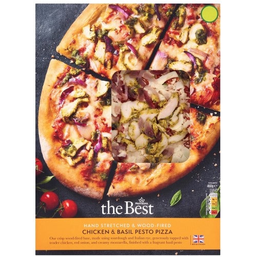 Morrisons The Best Chicken & Basil Pesto Pizza