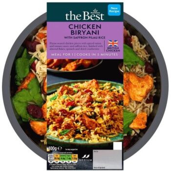 Morrisons The Best Chicken Biryani With Saffron Pilau Rice