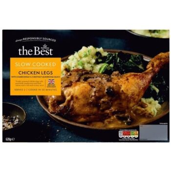Morrisons The Best Chicken Legs with Chardonnay & Mushroom Sauce (620g)