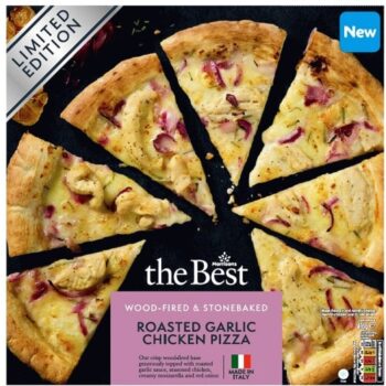 Morrisons The Best Garlic Chicken Pizza Wood Fired Limited Edition