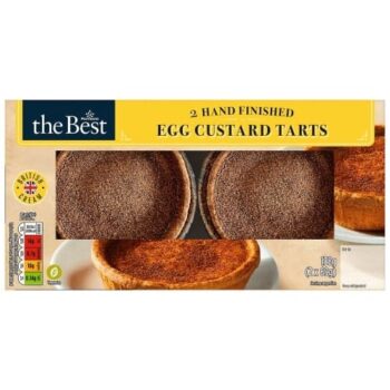Morrisons The Best Hand Finished Egg Custard Tarts (2 x 69g, 138g)