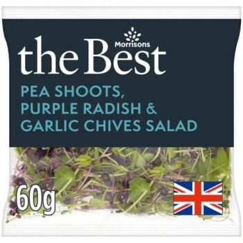 Morrisons The Best Pea Shoots Purple Radish & Garlic Chives