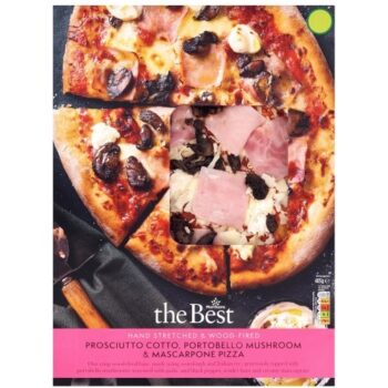 Morrisons The Best Prosciutto Cotto Portobello Mushroom & Mascarpone Pizza
