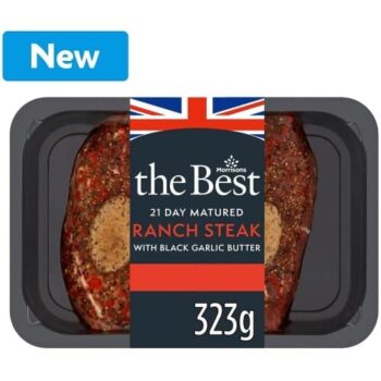 Morrisons The Best Ranch Steak with Black Garlic Butter (323g)