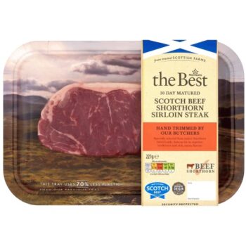 Morrisons The Best Scotch Beef Shorthorn Sirloin Steak (227g)