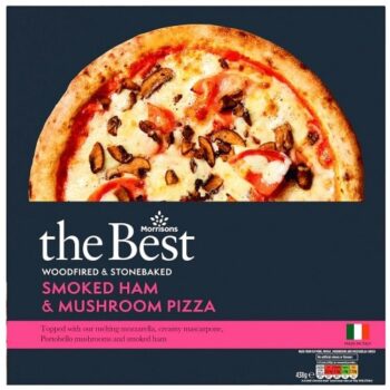 Morrisons The Best Smoked Ham & Mushroom Stonebaked Pizza