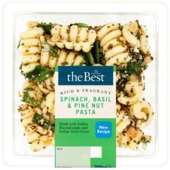 Morrisons The Best Spinach Basil & Pine Nut Pasta (200g)