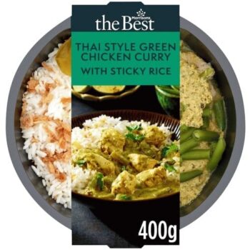 Morrisons The Best Thai Green Chicken Curry & Rice