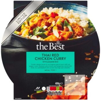 Morrisons The Best Thai Red Chicken Curry With Jasmine Rice (400g)