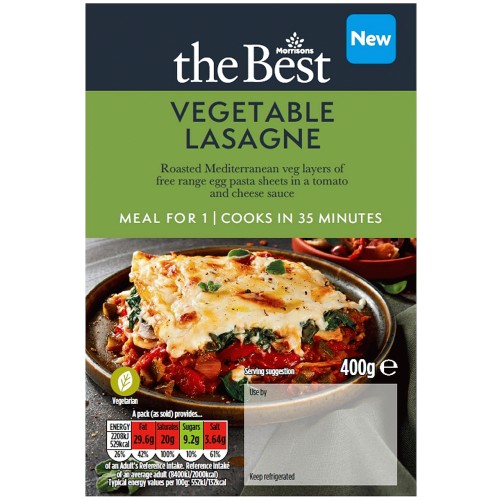 Morrisons The Best Vegetable Lasagne