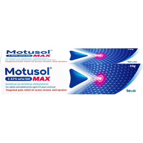 Motusol Pain Relief Gel Max 2.32% (50g)