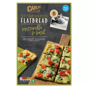 Mozzarella & Basil Stonebaked Flatbread