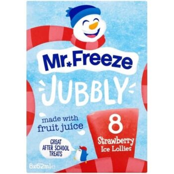 Mr Freeze Jubbly Strawberry Ice Lollies (8 x 62ml)