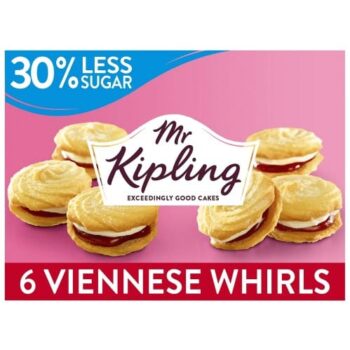Mr Kipling 30% Less Sugar Viennese Whirls Cakes (6)