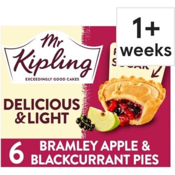 Mr Kipling 6 Deliciously Good Bramley Apple & Blackcurrant Pies (6)