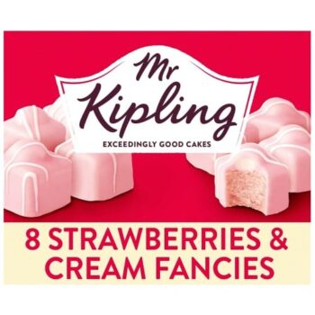 Mr Kipling 8 Strawberries & Cream French Fancies Cakes (8)