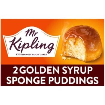 Mr Kipling Golden Syrup Sponge Puddings Dessert (2 x 95g)