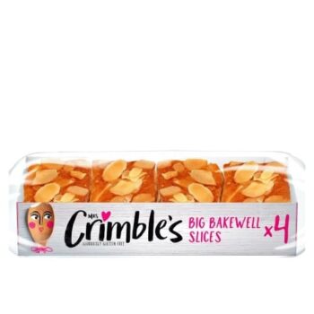 Mrs Crimble's Gluten Free 4 Big Bakewell Slices (4 x 200g)