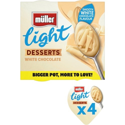 Muller Light Desserts White Chocolate (4 x 90g)