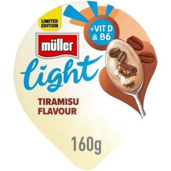 Muller Light Limited Edition Cinnamon Bun Flavour Fat Free Yogurt (160g)