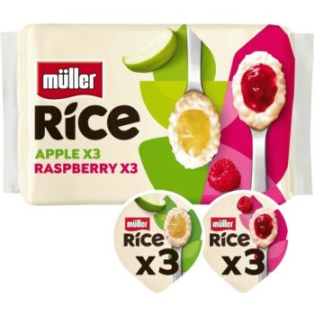 Muller Rice Apple & Raspberry Low Fat Pudding Dessert (6 x 170g)