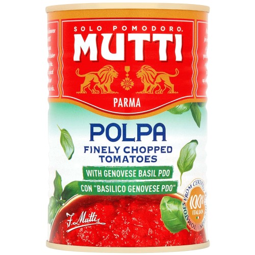 Mutti Finely Chopped Tomatoes with Basil (400g)