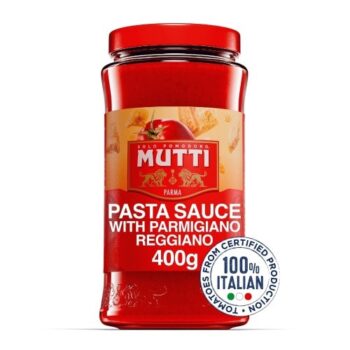 Mutti Tomato & Parmesan Pasta Sauce Parmigiano Reggiano Cheese - Jar (400g)