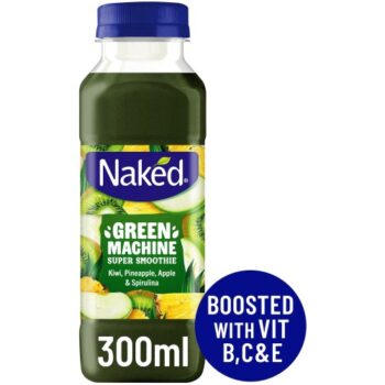 Naked Green Machine Apple Banana Smoothie 100% Juice Super (300ml)
