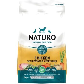 Naturo Natural Adult Dog Food Chicken with Potato & Vegetables 1-7 Years (2kg)