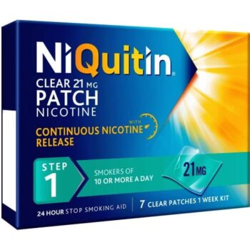 Niquitin Clear Patch Step 1 7 Nicotine Patches (7 x 21mg)