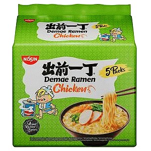 Nissin Demae Ramen Chicken Flavour Noodles (5 x 100g)