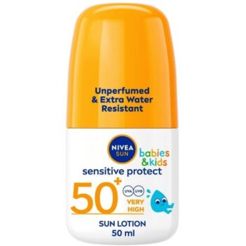 Nivea Sun Kids Protect & Sensitive SPF 50+ Roll-On Sunscreen (50ml)