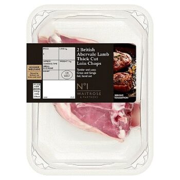 No.1 2 British Abervale Lamb Thick Cut Loin Chops per kg