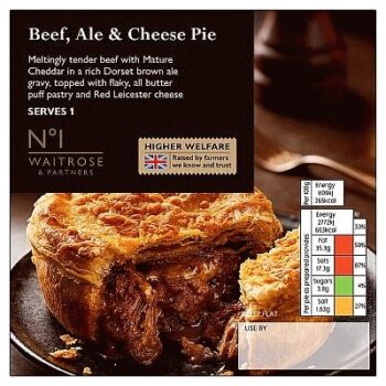 No.1 Beef Ale & Cheese Pie (250g)