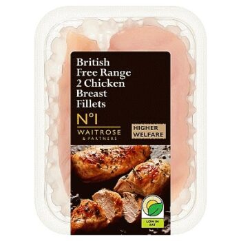 No.1 British Free Range 2 Chicken Breast Fillets per kg