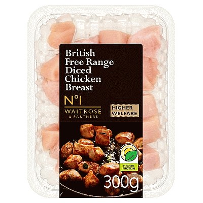 No.1 British Free Range Diced Chicken Breast (300g)
