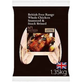 No.1 British Free Range Whole Stock Brined Chicken (1350g)