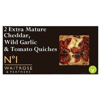 No.1 Extra Mature Cheddar Wild Garlic & Tomato Quiche (2 x 145g)