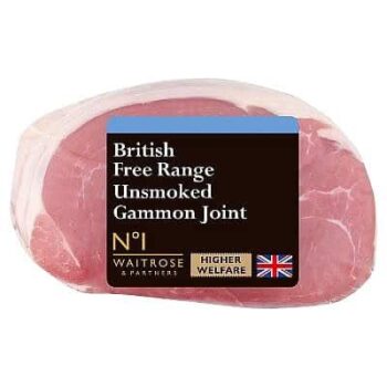 No.1 Free Range British Unsmoked Gammon Joint per kg