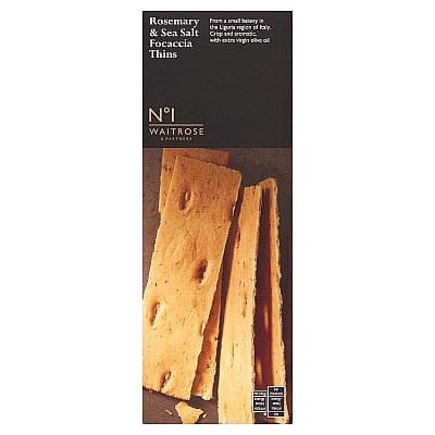 No.1 Italian Rosemary & Sea Salt Focaccia Thins (150g)
