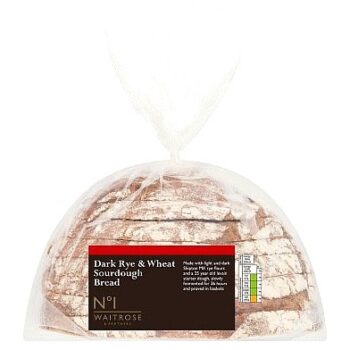 No.1 Rye and Wheat Dark Sourdough Bread (500g)