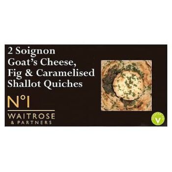 No.1 Soignon Goat's Cheese Fig & Caramelised Shallot Quiche (2 x 140g)