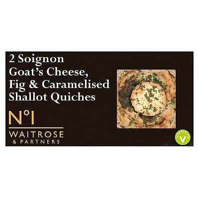 No.1 Soignon Goat's Cheese Fig & Caramelised Shallot Quiche (2 x 140g)
