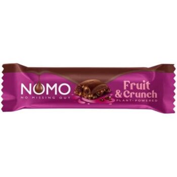 Nomo Fruit & Crunch Countline Bar Vegan Chocolate & Fruit (32g)