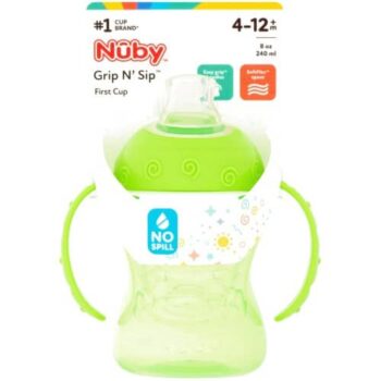 Nuby Sipeez First Cup Grip 'n' Sip Beaker 4-12 Months (4m, 240ml)