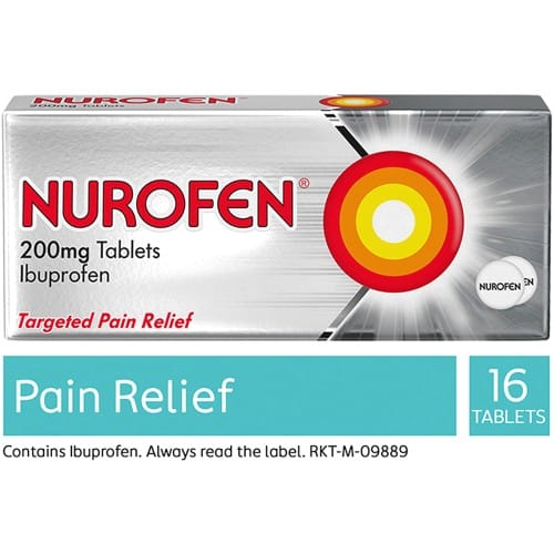 Nurofen Pain Relief Tablets Ibuprofen 16 Tablets (16 x 200mg)