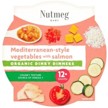 Nutmeg Baby Organic Mediterranean Style Vegetables With Salmon 12+ Months
