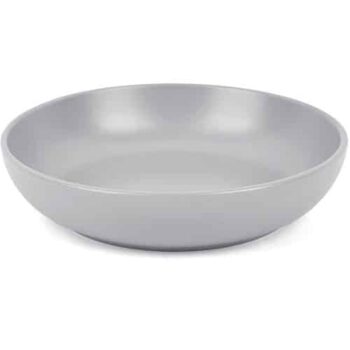 Nutmeg Home Grey Coupe Stoneware Pasta Bowl